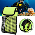 Miniatyrbillede 6 af 8: BG-984 Scuba Diving Gear Bag Bærbar Letvægts Mesh Undervands Opbevaring Bære TaskeFluorescerende grøn
