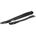 Miniatyrbilde 4 av 6: Justerbar PU-skinn Trekkspill Skulderremsett - 2stk, Svart Black