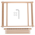 Miniatyrbild 1 av 8: Vävramssats Bokträ Barnens DIY-leksaksstickmaskin Handgjord gobelängvävare