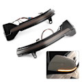 Miniatyrbild 6 av 8: Sidobackspegel Blinkers LED Dynamiskt Flytande Indikator Passar för F10 F11 F07 F18 F01 F02 F03