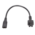 Miniatyrbild 7 av 8: IEC320 C8 till IEC320 C5 power IEC320 C8 hane till C5 hona kabeladapter för 3-stifts power för bärbar dator 100‑250V