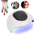 Miniatyrbilde 8 av 8: Nail Art Gel Polish tørketrommel UV 72W Manikyr Light Profesjonell Nail Art Machine ToolWhite