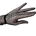 Miniatyrbild 1 av 5: Eleganta näthandskar i svart spets