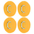 Miniatyrbild 4 av 8: 4 st PVC-lapp elastiskt repset D-ring lapp bungee repset rostfritt stål D-ring dyna gul