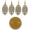 Miniatyrbillede 5 af 5: 5 Stykker Fiske Inline Feeders Fiske Inline Flat Method Feeder Med Hurtigudløserform - 15g 20g 25g 35g Zekai