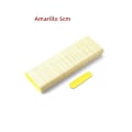 Miniatyrbild 1 av 5: 100 st Bärbar Dubbelsidig Nagelfil med Matt Finish Mini för Nagelvård och Manikyr Gul 5CM