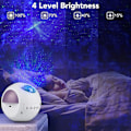 Miniatyrbillede 3 af 5: Galaxy Projektor til Soveværelse, LED Stjerneprojektor med Fjernbetjening, Stemmestyring, Bluetooth Timer, Voksne, Boligindretning