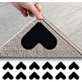 Miniatyrbillede 1 af 5: Tæppegreb - Dobbeltsidet Antislip Tape til Trægulve og Fliser (12 Pak)