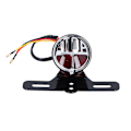 Miniatyrbillede 8 af 8: Motorcykel Baglygter Bremslys Retro Style Modifikation Universal DC12V med Nummerpladebeslag Passer til Honda