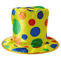 Miniatyrbillede 1 af 5: Polka Dot Clown Hat - Sjov og Festlig Clown Kostume Tilbehør