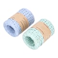 Miniatyrbillede 3 af 8: 2 ruller raffia-bånd 164 meter DIY håndværk raffia garn miljøvenligt bionedbrydeligt genanvendeligt raffia-garn til hat håndtaske