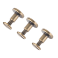 Miniatyrbilde 7 av 8: 20 stk flatt hode kobber messing skruer muttere spiker nagler skinnhette tilbehør (8 mm)