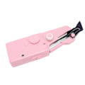 Miniatyrbild 2 av 8: Handhållen symaskin för smidig sömnad, bärbar elektrisk symaskin för hem och resor, rosa