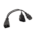 Miniatyrbillede 7 af 8: IEC320 C13 og EU-stik til IEC320 C20-strømledning IEC320 C13 og EU-hunstik til IEC320 C20 Y Splitter-strømledning 12,6 tommer
