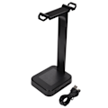 Miniatyrbild 1 av 8: Hörlursställ Färgglad RGB Stark Mångsidighet USB Desktop Gaming Headsethållare med Anti-Slip Base