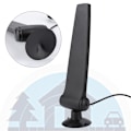 Miniatyrbilde 5 av 8: 1 stk. Svart ABS Høyforsterket Antenne 2.4G Wifi 9DB Omnidireksjonsantenner