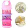 Miniatyrbilde 5 av 5: Melkepulverdispenser for baby, 3-lags bærbar melkepulverflaske for spedbarn, matoppbevaring, snacks, nøtteboks