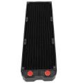 Miniatyrbillede 7 af 8: Vandkølende radiator 24 rør dobbeltlags aluminium computer radiator med G1/4 gevind interface til 12 cm blæsermontering