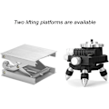 Miniatyrbillede 3 af 5: Populær Laser Level Løfteplatform Beslag Nivelleringsmaskine Løftestativ i Aluminiumlegering 62 mm Højdejusterbar holdbar (Farve: Løfteplatform)