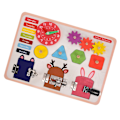 Pikkukuva 5 / 8: Kiireinen lauta esikouluopetus Montessori-lelu perus elämän taitoja ja hienomotoriikkaa varten (JQN- Smart Fun Busy Board )