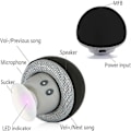 Pikkukuva 3 / 4: Sienikuvioinen pieni langaton kannettava Bluetooth 4.1 -kaiutin mikrofonilla älypuhelimille (musta)