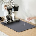 Miniatyrbillede 1 af 4: Kaffemaskine Måtte, 40 x 60 cm Absorberende Opvaskemåtte, Skridsikker til Kaffebar Spildmåtte, Aftørringsmåtte
