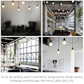 Miniatyrbillede 8 af 8: E27 110-220V LED pendel Simpel moderne lampe til hjemmet Cafe Bar Gang