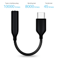 Miniatyrbillede 5 af 7: USB Type C til 3,5 mm headset-stikadapter til Samsung Note 10