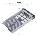 Miniatyrbild 8 av 8: 3,5-tums SAS SATA SSD hårddiskfäste för DELL R410 R510 R710 R730 R720 Server