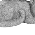 Miniatyrbilde 8 av 8: Minnesmerke for kjæledyr - Statue av sovende engel i harpiks for hage - Dekorasjon for kjæledyrgravsted - Engel - Katt