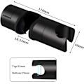 Miniatyrbillede 2 af 5: Universal matsort bruseholder - Opgraderet solid ABS brusearm, passer til 18-25mm tykkelse