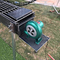 Miniatyrbilde 3 av 4: 220V Elektrisk vifte med variabel hastighet - Grillvifte Kull Esse Blåser - Lavt Støynivå Høy Effekt Rask Nedkjøling for BBQ Grill