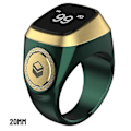 Pikkukuva 1 / 5: Muslim Smart Ring Tally Tasbeeh -laskuri, 5 rukousajan muistutus, Bluetooth-kaiutin - GSL vihreä