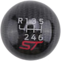 Miniatyrbillede 5 af 5: 6-gears Carbon Fiber Gear Shift Knob til Bilræs