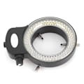 Miniatyrbillede 7 af 8: Mikroskop LED-lys Industrielt justerbar 144LED ringlampe med sort skal AC100-240VEU-stik