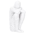 Miniatyrbillede 1 af 8: Resin Abstrakt Tænker Figuriner Statue Kontor Hjem Dekoration Tilbehør Håndværk Hvid