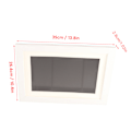 Miniatyrbillede 2 af 7: ArtfulFrames A4 skærmramme med frontåbning - Udskiftelig, brudsikker - Perfekt til børnetegninger og skolearbejde White