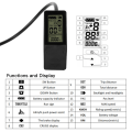 Miniatyrbillede 8 af 8: Cykel Cykel Lithium Batteri Konvertering LCD4 LCD Instrument Stik 24V 36V 48V Universal