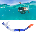 Miniatyrbilde 2 av 8: Halvtørr gummisvømmesnorkel pustetube for dykking svømmetreningsutstyr Snorkel