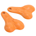 Miniatyrbild 8 av 8: 2PCS RC-bilkulmutter i zinklegering, hängande lastbilskulmuttrar för 1/10 bilmodelldekoration utomhus orange