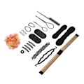 Miniatyrbild 4 av 8: 20PCS Hårflätningsverktyg Bärbar Lätt DIY Hårtillbehör för Frisörer Damer Flickor