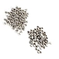 Miniatyrbild 6 av 8: 100 set 8 x 8 mm Cap Nit Metall Läder Hantverksreparationer Dubbar Spike Dekoration (silver)