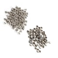 Pikkukuva 6 / 8: 100Settiä 8 x 8mm Double Cap niitti Metalli Nahka Askartelu Korjaukset Nastat Piikkikoriste (hopea)