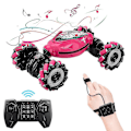 Miniatyrbild 1 av 4: RC Handgeststyrd 360 4WD Stuntbil Terräng - Fjärrstyrd Terrängbil Grå