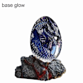 Miniatyrbilde 1 av 5: Vulkan Drageegg med Lysende Base, Skrivebordsdekorasjon