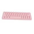 Pikkukuva 8 / 8: Vaaleanpunainen 64 näppäimen mekaaninen näppäimistö 5V DC tukee langatonta 2.4G Bluetooth 3.0 5.0 Type C langallista pelihiirtä Windows Red Switchille