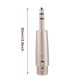 Pikkukuva 2 / 8: 4 kpl 3-nastainen XLR naaras - stereo 6,35 mm 1/4" Plug Audio mikrofoni Mic Adapter -liitin