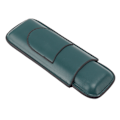 Miniatyrbillede 2 af 8: Cigar Etui Elegant Vintage Håndlavet Slank Bærbar 2 Fingre Cigarholder til Rejsefest Grøn