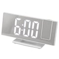Miniatyrbild 8 av 8: Digital Projektionsväckarklocka för sovrum Stor LED-display Spegel Projektionsväckarklocka Vit