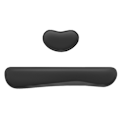 Miniatyrbilde 2 av 8: 3 stk datamaskin håndleddsstøttesett Ergonomisk design bordmattesett med gummibunn for arbeidere spillere forfattere